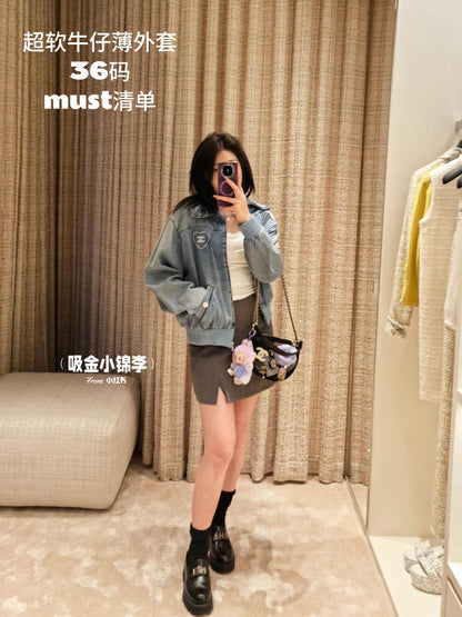 타지아 /   샤넬 25코코 비치 시리즈 하트 데님 재킷