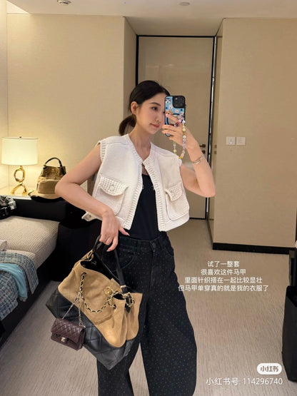 타지아 / 샤넬 25a 화이트 니트 조끼