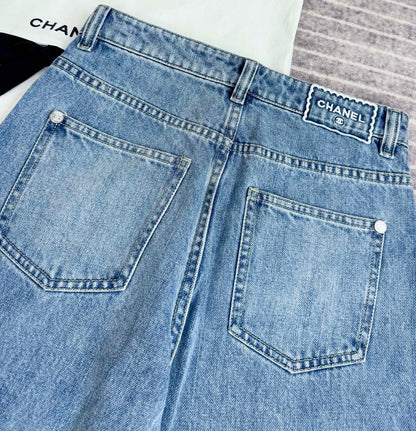 타지아 / 샤넬  25coco 비치 자수 데님 팬츠