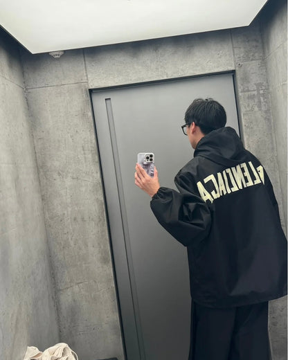 TJ / 발렌시아가 바람막이 자켓, 𝗕𝗔𝗟𝗘𝗡𝗖𝗜𝗔𝗚𝗔 발렌시아가 테이프타입 윈드브레이커 자켓