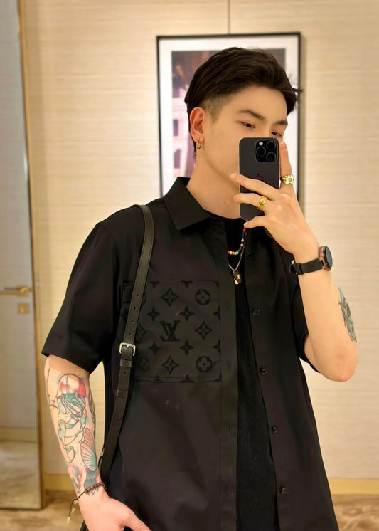 TJ셀러 / 루이비통 셔츠 , LV 플록 반팔 셔츠