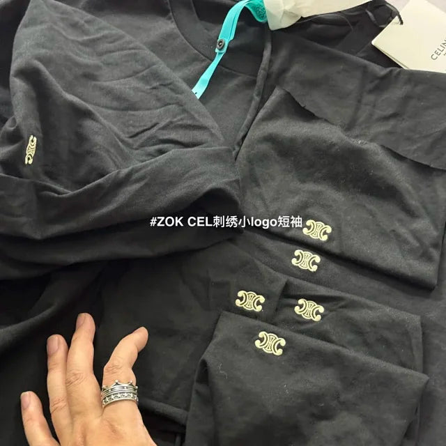 ZOK /  셀린느 개선문 클래식 자수 로고 반팔