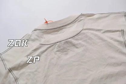ZOK / 아미 반팔티I 레터링 자수 반팔