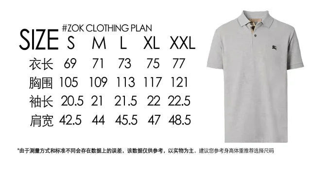 ZOK / 버버리 카라티 그레이 워커 폴로 반팔