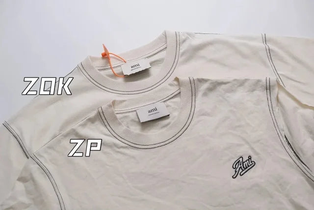 ZOK / 아미 반팔티I 레터링 자수 반팔
