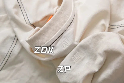 ZOK / 아미 반팔티I 레터링 자수 반팔