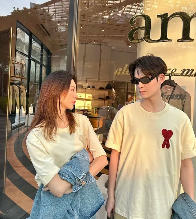 ZOK / 아미 짜임 하트 반팔