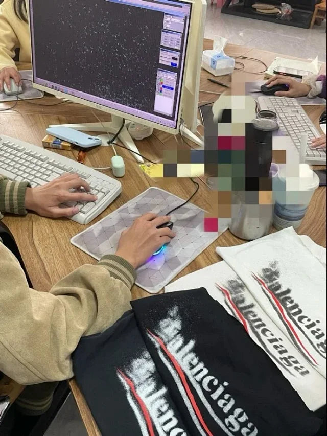 MK / 발렌시아가 라운드넥 반팔