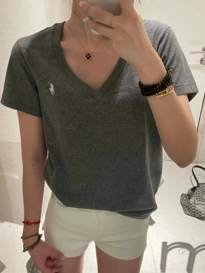 MK / 랄프 로렌 브이넥 반팔티