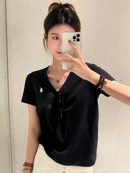 MK / 랄프 로렌 브이넥 반팔티