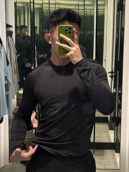 MK / 루루레몬 원넥 긴팔 티셔츠