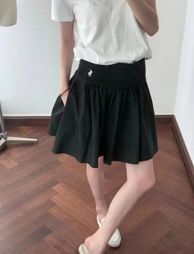 MK / 랄프 로렌 주름 미니 스커트