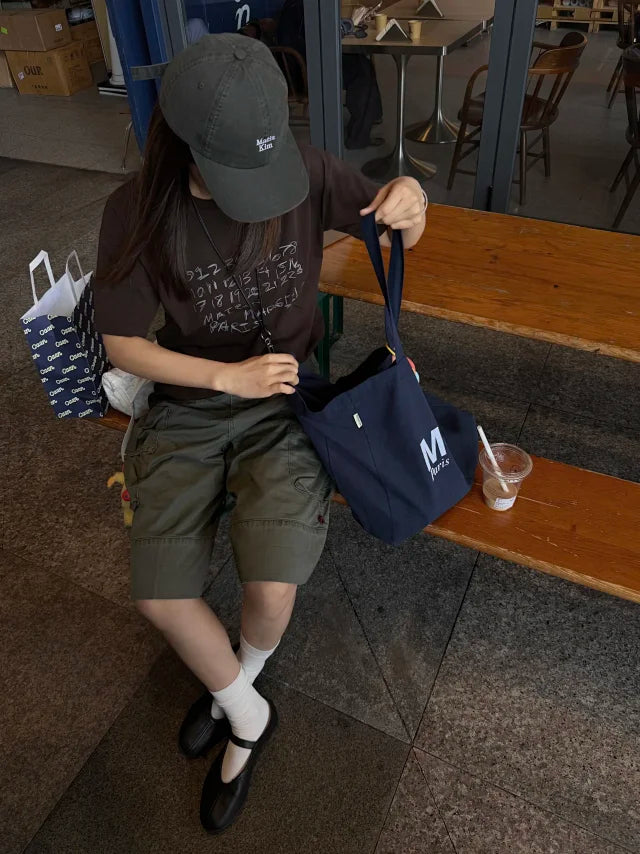 MK / 미우미우 넘버 그래피티 프린트 반팔티