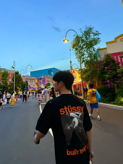 MK / 스투시 프린트 라운드넥 반팔티