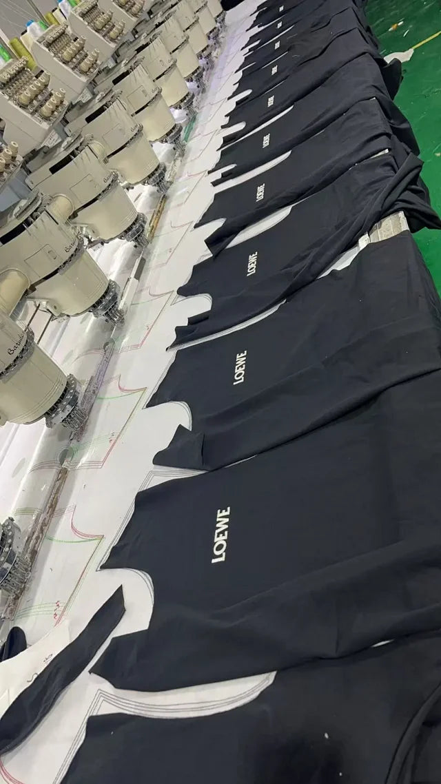 MK / 로에베 자수 반팔 티셔츠