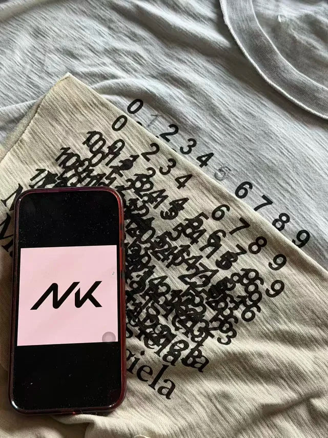 MK / 메종 마르지엘라 넘버 반팔 티셔츠