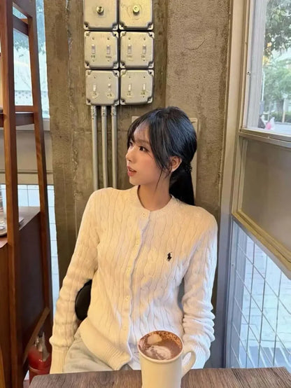 MK / 랄프 로렌 크롭 니트 가디건