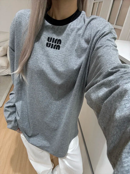 MK  / 크롬하츠 형광 호스슈 프린트 긴팔