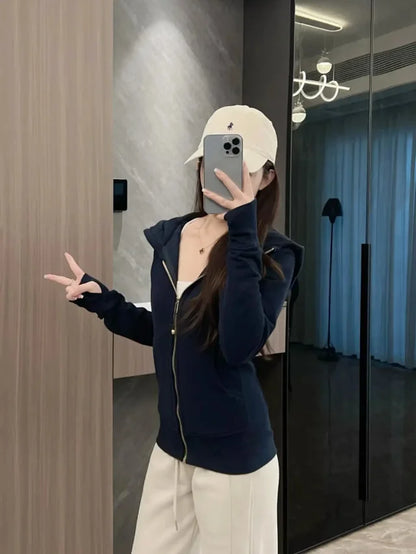 MK / 루루레몬 후드 지퍼 자켓