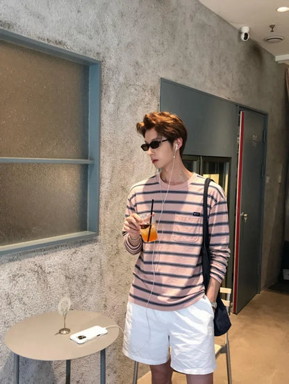 MK / 프라다  스트라이프 긴팔 티셔츠