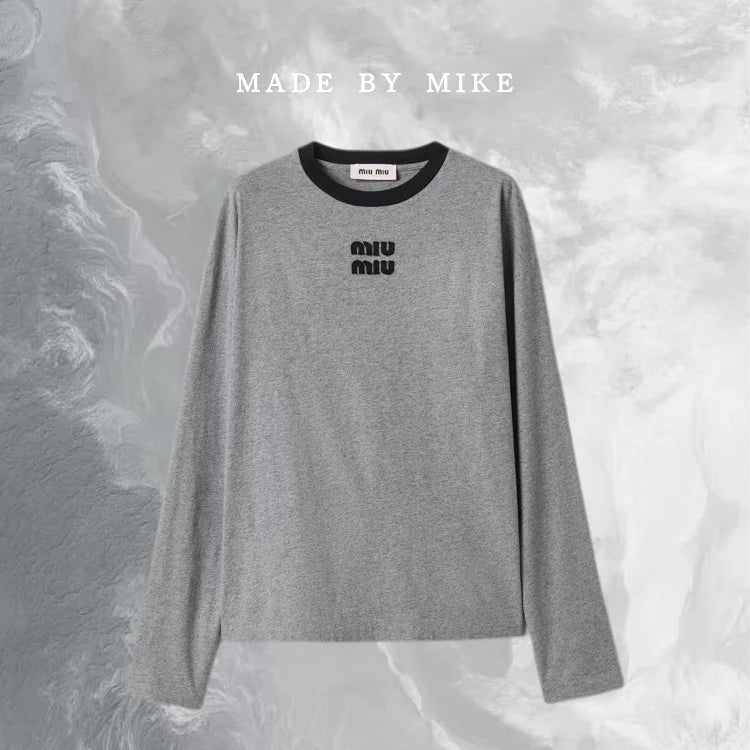 MK  / 크롬하츠 형광 호스슈 프린트 긴팔