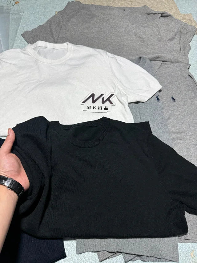 MK / 랄프 로렌 라운드넥 니트 반팔