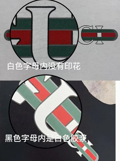 MK / 구찌 대형 레터링 로고 반팔