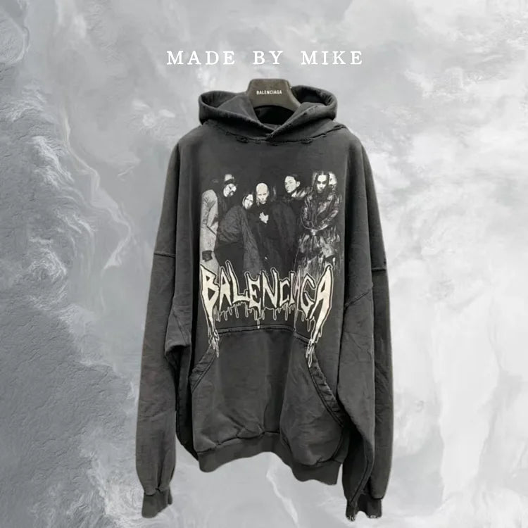 MK / 발렌시아가 자수 후드티