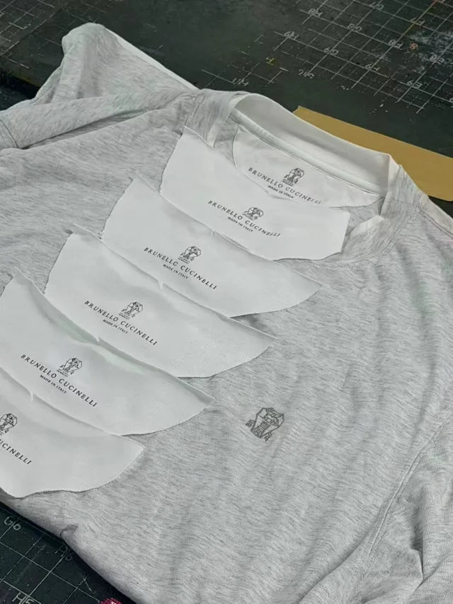 MK / 브루넬로 쿠치넬리 레이어드 반팔 티셔츠
