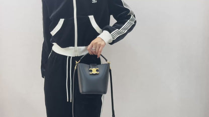 백경공장 / 셀린느 미니 스무스 소가죽 핸들 버킷 백