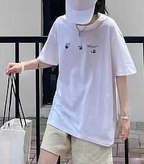 탑꼼데  / 오프화이트 남성 반팔 티셔츠