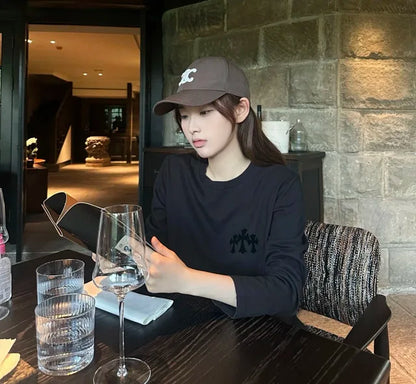사탄 / 크롬하츠 베이스 레이어 긴팔 티셔츠