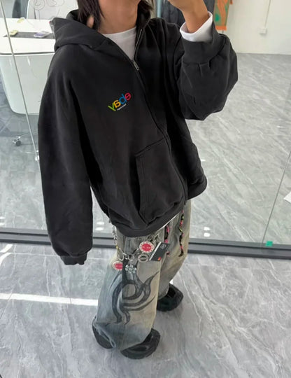 사탄 / 발렌시아가 후드 집업