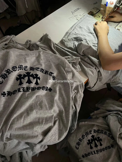 사탄 / 크롬하츠 베이스 레이어 긴팔 티셔츠