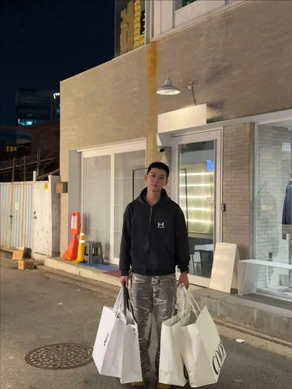사탄 / 발렌시아가 워싱 가공 지퍼 후드