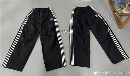 꼬부기 / 발렌시아가 콜라보 자수 스트라이프 스포츠 자켓 긴바지 세트