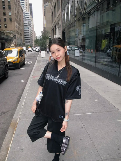 꼬부기 / 발렌시아가 자체 디자인 하키 메쉬 반팔 티셔츠