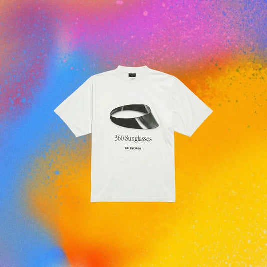 Squirtle / Balenciaga 360-degree Sunglasses Short-sleeved T-shirt