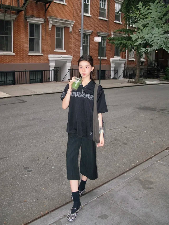 꼬부기 / 발렌시아가 자체 디자인 하키 메쉬 반팔 티셔츠