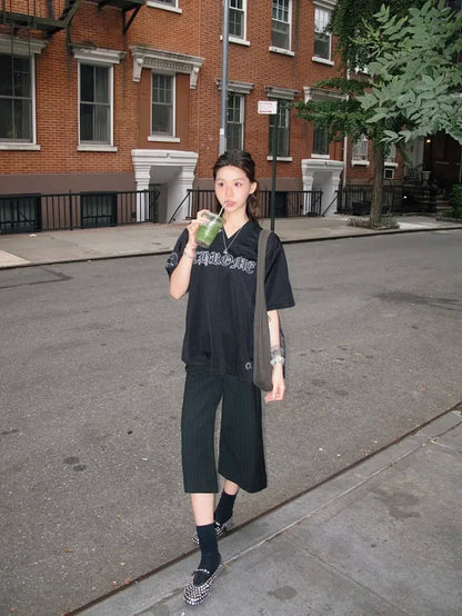꼬부기 / 발렌시아가 자체 디자인 하키 메쉬 반팔 티셔츠