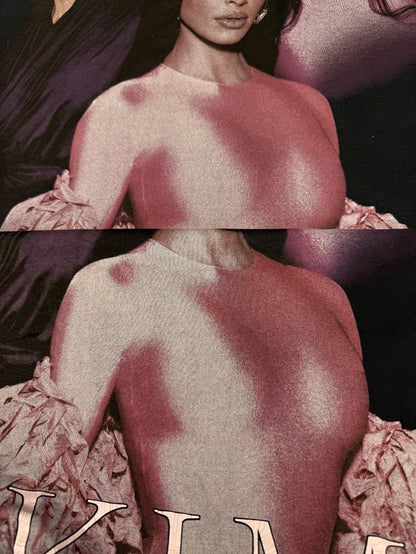 꼬부기 / 발렌시아가 자체 디자인 카다시안 인물 포토 프린트 반팔 티셔츠