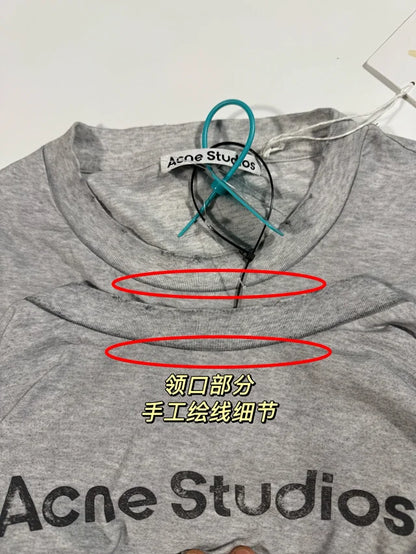 꼬부기 / 아크네스튜디오 빈티지 레터링 프린트 반팔 티셔츠