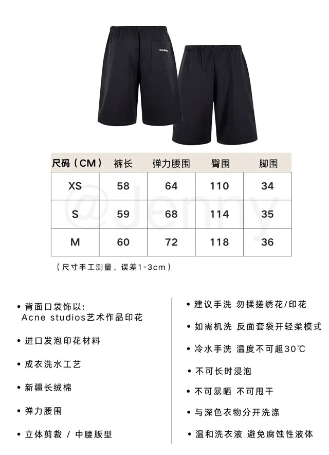 꼬부기 /아크네스튜디오 블랙 포켓 폼 프린트 반바지
