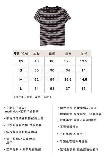 꼬부기 / 프라다 스트라이프 자카드 반팔