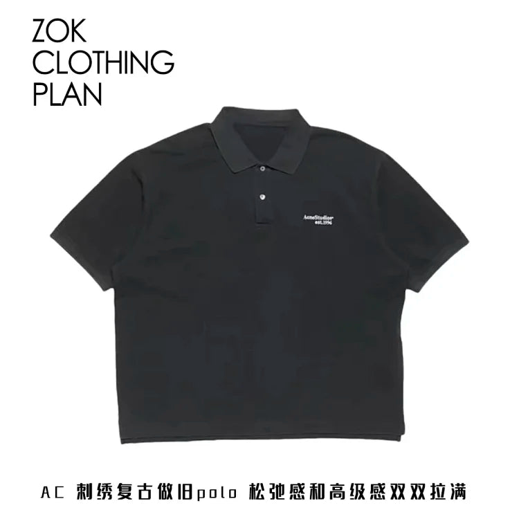 ZOK / 아크네스튜디오 자수 폴로 셔츠