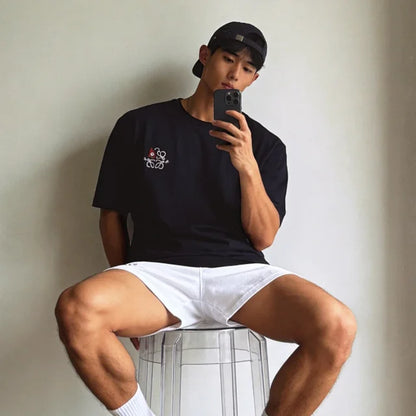 ZOK / 로에베 자수 반팔티