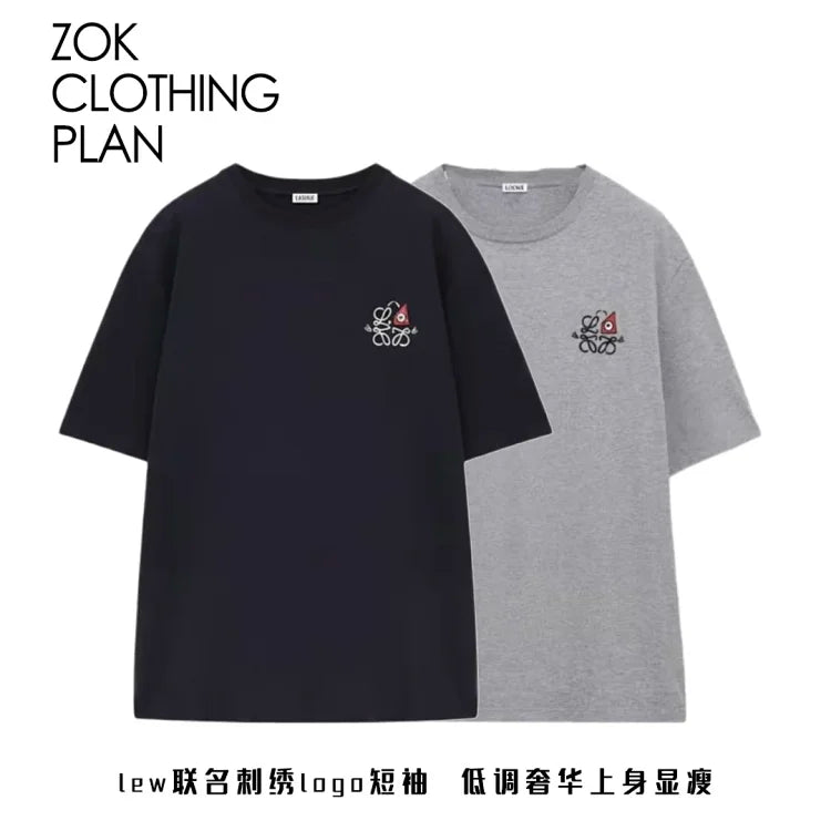 ZOK / 로에베 자수 반팔티