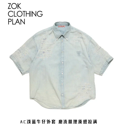 ZOK / 아크네스튜디오 데님 반팔 셔츠