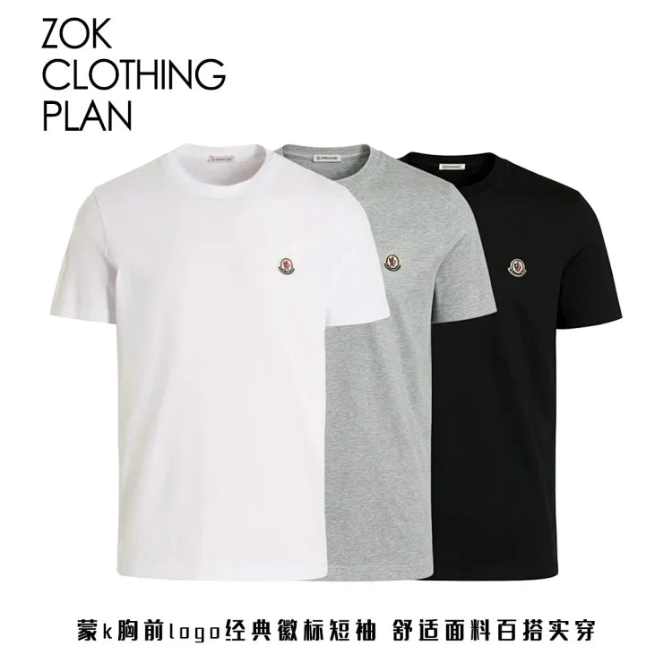 ZOK / 몽클레어 로고 반팔