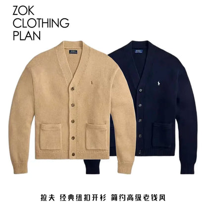 ZOK / 랄프 로렌 단추 니트 가디건